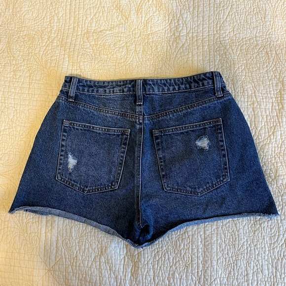High Rise Denim Shorts - Picture 2 of 4